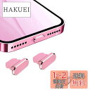 【送料無料】VIWIEU Lightning 保護キャップ iPhone 14 13 12 Mini Pro Max用 ライトニング充電口 コネクタ端子保護、精密アルミで が 超耐久防塵プラグ iPhone 11 X Xs Max Xr 8 7 6S 6 Plus Pro 5s SE iPad mini Airpod適応 ホコリ ゴミ防止 2個(ピンク) 紛失防止ホルダー