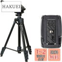 SLIK スマホ三脚 GX-S 6400 VIDEO with One More クイックシューセット レバーロック式 21mmパイプ径 動画撮影対応2ウェイ雲...
