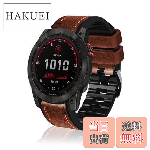 【送料無料】[SeGinn] レザーバンド GARMIN Descent Mk3i/GARMIN tactix 7 AMOLED/Fenix 7X Pro/Instinct 2X /Fenix 7X 対応 バンド 革 交換バンド QuickFit 26mm 高級 簡単取付 ビジネス 軽量 ベルト サイズ調節可能 交換バンド コンパチブル Fenix 6X Pro/Fenix 6X GPS バ