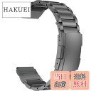 【送料無料】MaKTech チタンバンド、20mm軽量ワンピースメタルリンクブレスレット、Samsung Galaxy Watch 6 43/47/40/44mm,Galaxy Watch 5/4,Huawei GT 4/3-41/42mmに対応 (スペースグレイ)