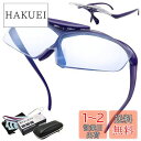 GOKEI ルーペメガネ ルーペ 跳ね上げ 拡大鏡 めがね かくだい鏡メガネ 1.6倍 ブルーライトカット 7点セット ブルーライトカット パープル