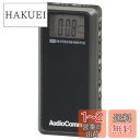オーム(OHM) 電機AudioComm ラジオ 小型 ライターサイズラジオ ポケットラジオ デジタル DSPラジオ ライターラジオ ATS自動選局 メモリー登録 携帯ラジオ 通勤ラジオ イヤホン付き FMステレオ ワイドFM対応 ブラック RAD-P255N 03-7234