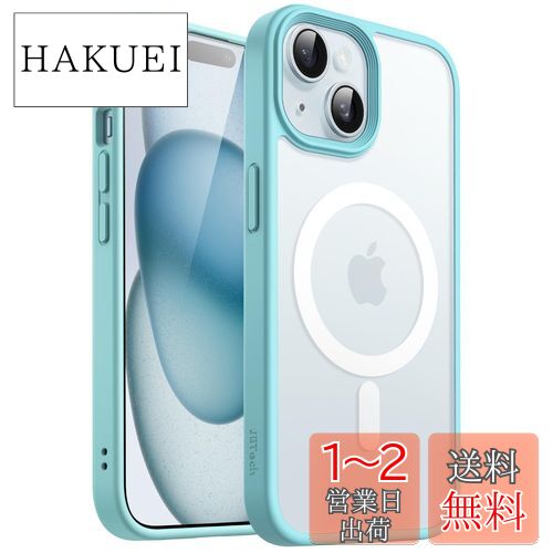 JEDirect iPhone 15 6.1 ޥͥå  MagSafeб ȾƩΥޥå  Ѿ׷ С (...
