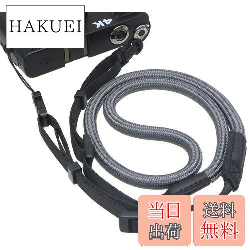 【送料無料】[INPON] カメラストラップ ネックストラップ 長さ調整可能 クライミングロープ製 ミラーレ..