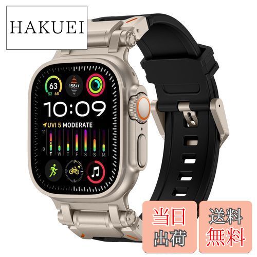 【送料無料】[GLILAVOX] 2024新登場 アップルウォッチ バンド Compatible with ultra2/ultra 49mm Series 9/8/7/SE2/SE/6/5/4/3/2/1 45mm/44mm/42mm アップルウォッチ バンド スポーツ 防水 TPU 柔らかい アップルウォッチ ベルト メンズ スポーツバンド