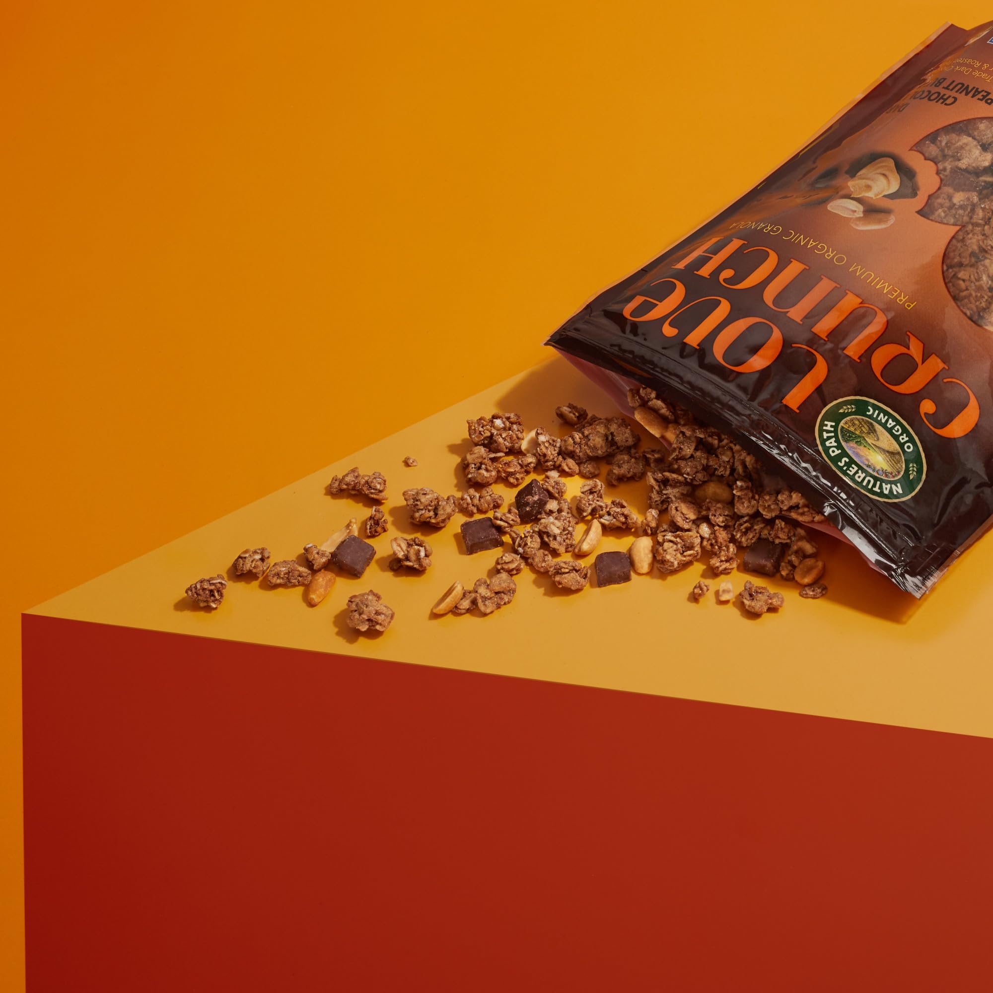 【送料無料】ネイチャーズ パース ラブクランチ オーガニックグラノーラ ダークチョコレート&ピーナッツバター 325g hakuei8981-10169625 HAKUEI サンプル画像2