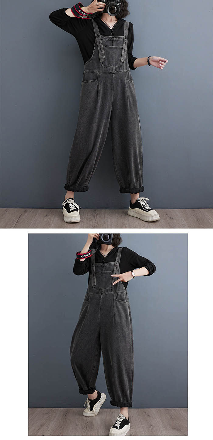 デニムサロペット サロペット レディース 秋 ボトムス デニム パンツ 大きいサイズ オーバーオール オールインワン ゆるサロペット デニムパンツ マタニティ 妊娠 マタニティウエア ナチュラル ゆったり 大人 サルエルシルエット 春 夏 秋 冬 20代 30代 40代 50代