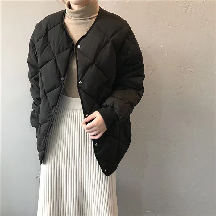 キルティングコート 中綿コート レディース 秋 冬 綿服 ショート丈 中綿ジャケット ゆったり ダウンコート 無地 ジャケット アウター 中綿入り コート 着回し 中綿コート 大人 こなれ感 暖かい 軽量 カジュアル シンプル おしゃれ 通勤 通学 20代 30代 40代 50代 hakuhin-10001582 Hakuhin Store サンプル画像2