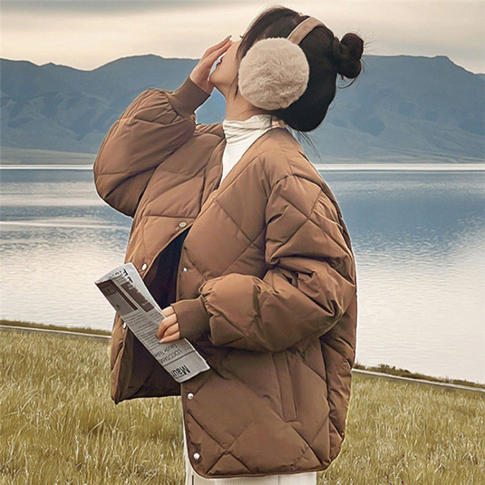 キルティングコート 中綿コート レディース 秋 冬 綿服 ショート丈 中綿ジャケット ゆったり ダウンコート 無地 ジャケット アウター 中綿入り コート 着回し 中綿コート 大人 こなれ感 暖かい 軽量 カジュアル シンプル おしゃれ 通勤 通学 20代 30代 40代 50代 hakuhin-10001582 Hakuhin Store サンプル画像3