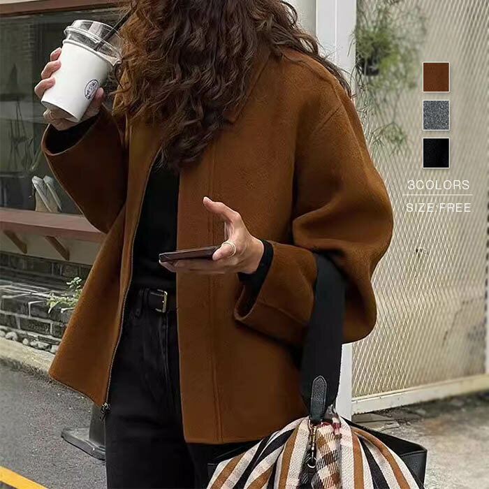 Rakuten - コート レディース 秋 春 マウンテン 大人 無地 トレンチコート プリングコート ブルゾン きれいめ 秋コート 春コート アウター 無地 長袖 ジャケット 大きいサイズ おしゃれ 春秋 上品 通勤 カジュアル シンプル ファッション 黒 ブラック ゆる グレー ブラウン