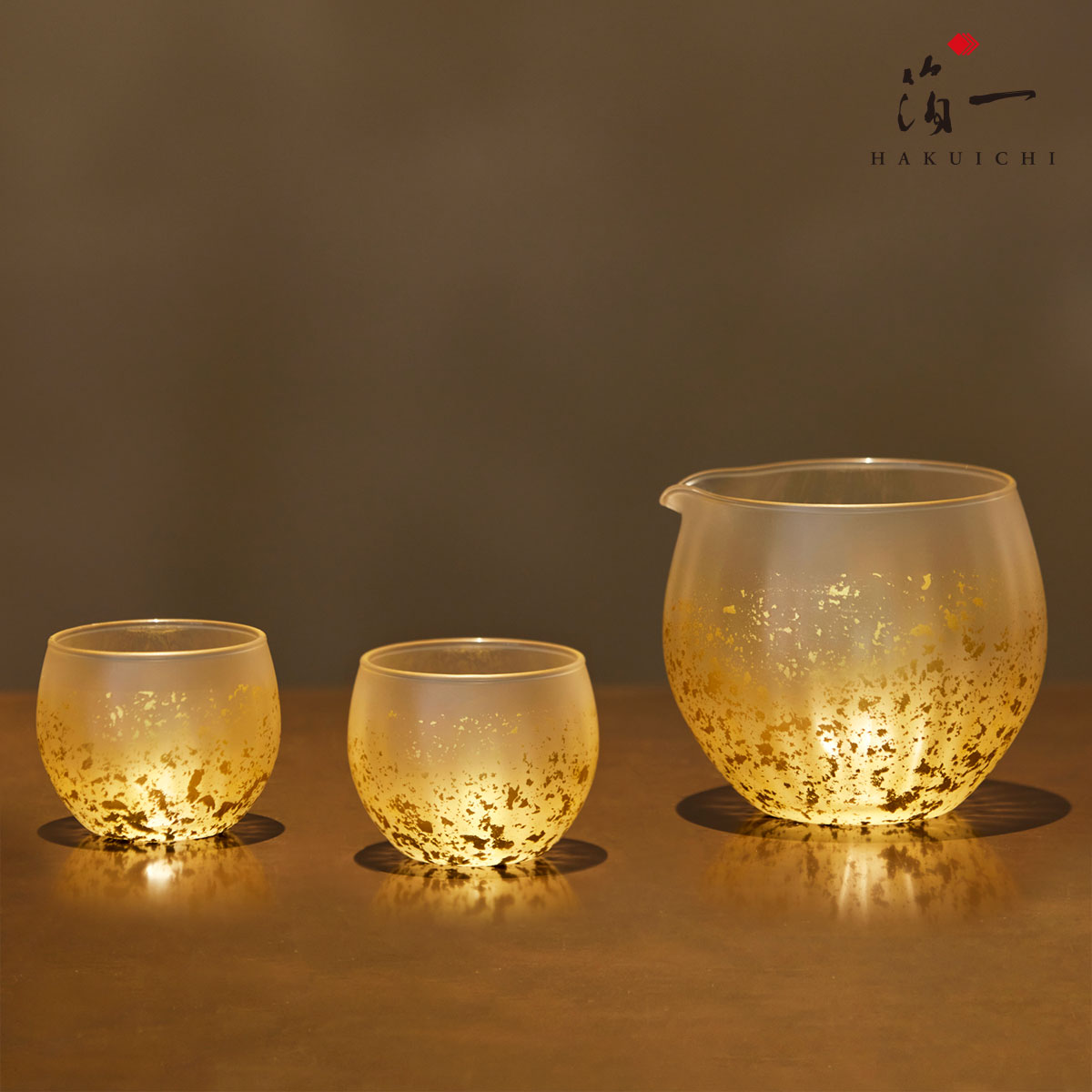 【★BF期間中P5倍★】Stardust Akari 酒器セット(ゴールド)【区分A】|金箔の箔一(はくいち)|送料無料 ガラス グラス 男性 女性 メンズ 実...