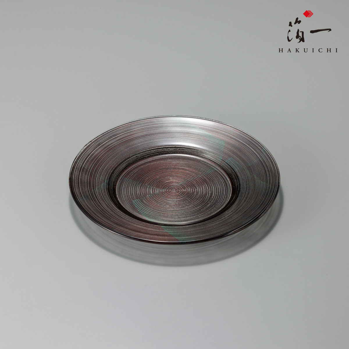 CIRCLE　プレート　(S)藍｜金箔の箔一（はくいち）｜平 プレート お皿 取り皿 おしゃれ 金沢箔 手作り 来客用 ブランド モダン おすすめ ギフト プレゼント ラッピング 日本製 食器 料理 贈り物 内祝 御祝 誕生日 結婚祝い 和 和風 上品