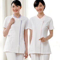 778 カゼン ナースウェア ジャケット 女性用 おしゃれ 可愛い 携帯ポケット スマホポケット ループ付き 工業洗濯可 制菌加工 透け防止 吸汗 制電 ストレッチ 防汚 KAZEN 医療用 看護師 歯科衛生士 エステ レディース レディス 大きいサイズ