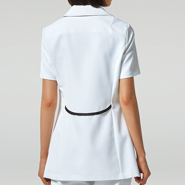 059 カゼン ナースウェア ジャケット 女性用 おしゃれ 透け防止 ストレッチ素材 工業洗濯可 制菌 吸汗 制電 防汚 医療用 看護師用 KAZEN 看護衣 白衣 ナース服 レディス レディース 大きいサイズ 4L ポケット付き