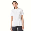 2010CR フォーク ナースウェア ジャケット 女性用 おしゃれ かっこいい 涼しい ポリエステル 綿 透け防止 防汚防塵 制電 吸汗 ストレッチ 速乾 ポケ...