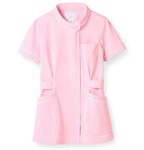 73-1482 73-1484 73-1486 住商モンブラン ナースウェア ジャケット 女性用 半袖 制菌加工 透け防止 制電 防汚 ポケット付き MONTBLANC 医療用 看護師 歯科衛生士 レディース レディス 上衣 チュニック ナース服 白衣 白 ホワイト ピンク ブルー