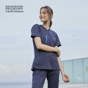 MPA3932 マッキントッシュフィロソフィー 男女兼用スクラブ MACKINTOSH PHILOSOPHY ユニセックススクラブ 白衣 半袖 看護師 メディカルジャケット 制菌加工 制電 ストレッチ 通気性 しわになりにくい 吸水 防汚