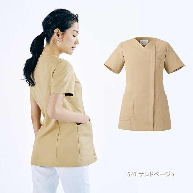 um500 住商モンブラン uka ナースウェア スクラブ レディス 女性用 半袖 制菌加工 吸汗速乾 制電 防汚 MONTBLANC ウカ scrub study 医療用 看護師 薬剤師 歯科 ドクター 医師 ナース レディース 上衣 白衣 ネイルカラー おしゃれスクラブ