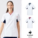UQM1536 ルコックスポルティフ lecoqsportif メディカルウェア ユニセックス Vネック スクラブ 男女兼用 医療用 吸汗速乾 工業洗濯 ストレ...