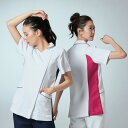 73-2110 住商モンブラン ナースウェア ジャケット 女性用 半袖 制菌加工 透け防止 吸汗 制電 防汚 可愛い ラグラン 動きやすい サイドベンツ キーループ スマホポケットMONTBLANC 医療用 看護師 歯科衛生士 レディース レディス 白衣 上衣 チュニック ナース服