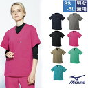MZ-0300 チトセ ミズノ スクラブ 男女兼用 半袖 めちゃ軽 軽量 ストレッチ 制電 制菌 CHITOSE MIZUNO 医療用 ドクター ナースウェア ...