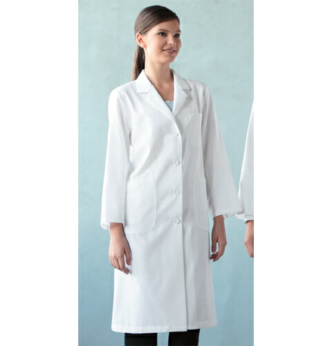 260 カゼン 診察衣 長袖 シングルボタン 女性用 しわになりにくい タブレットポケット 携帯PHSポケット付き 工業洗濯可 制菌 吸汗 ペン差し付き 内ポケ...