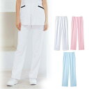 73-1351 73-1353 73-1355 住商モンブラン ナースウェア パンツ スリムストレート ノータック 両脇ゴム 制菌加工 透け防止 吸汗速乾 制電 防汚 MONTBLANC 医療用 看護師 介護 レディース レディス 女子 ズボン スラックス ナースパンツ