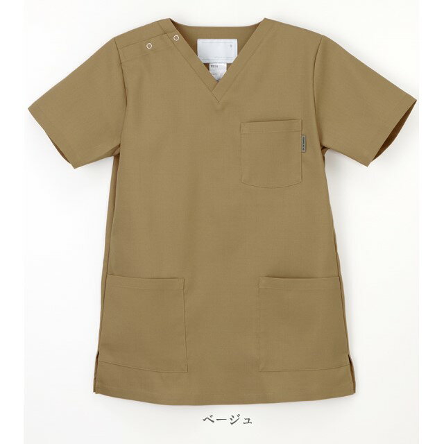 CPP5332 ナガイレーベン ドクターウェア スクラブ 男女兼用 プルオーバー 動きやすい 綿混 ストレッチ 制菌加工 制電 吸水 NAGAILEBEN 医療用 医師 ドクター 看護師 ナース 白衣 手術着 オペスクラブ サスティナブル素材