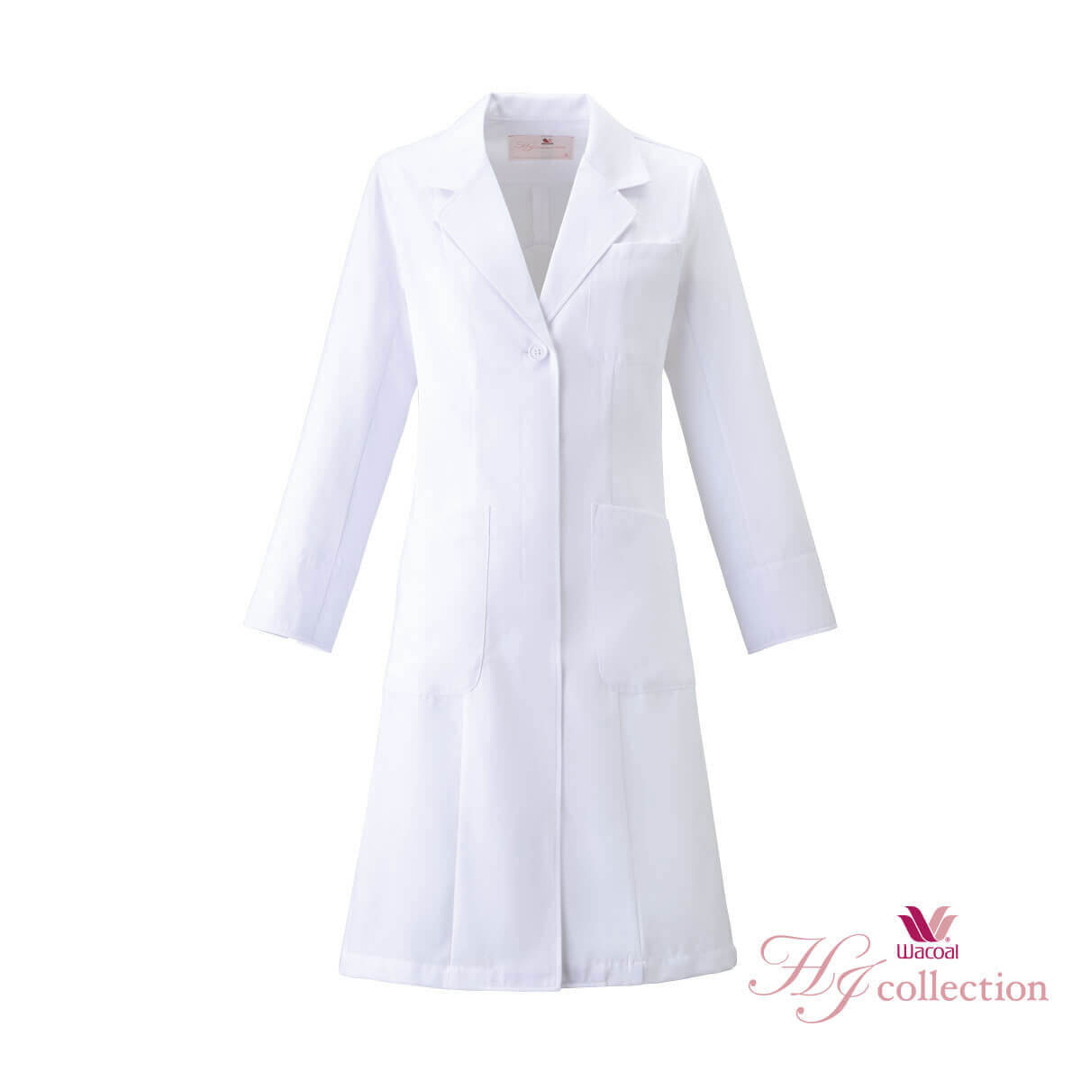 レディースシングルコート ワコール HI400 ドクターコート FORK 白衣 「ポスト投函」送料無料代引き不可