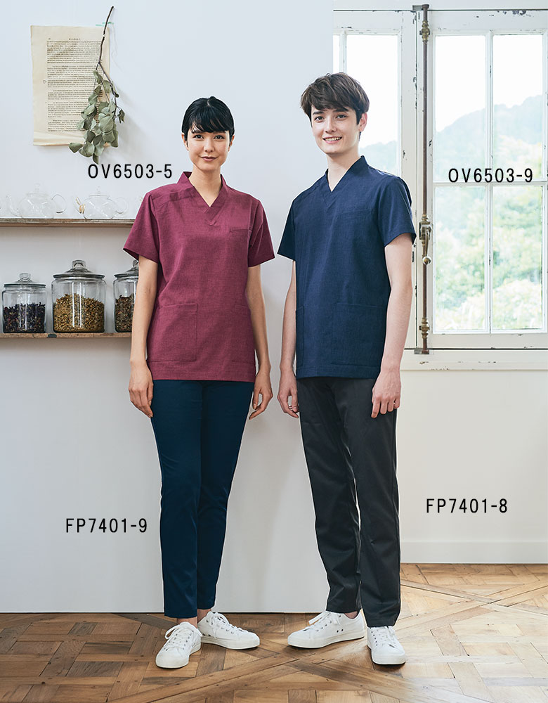 MONTBLANC スクラブ 半袖 OV6503（男女兼用) 刺繍名前入れ可能