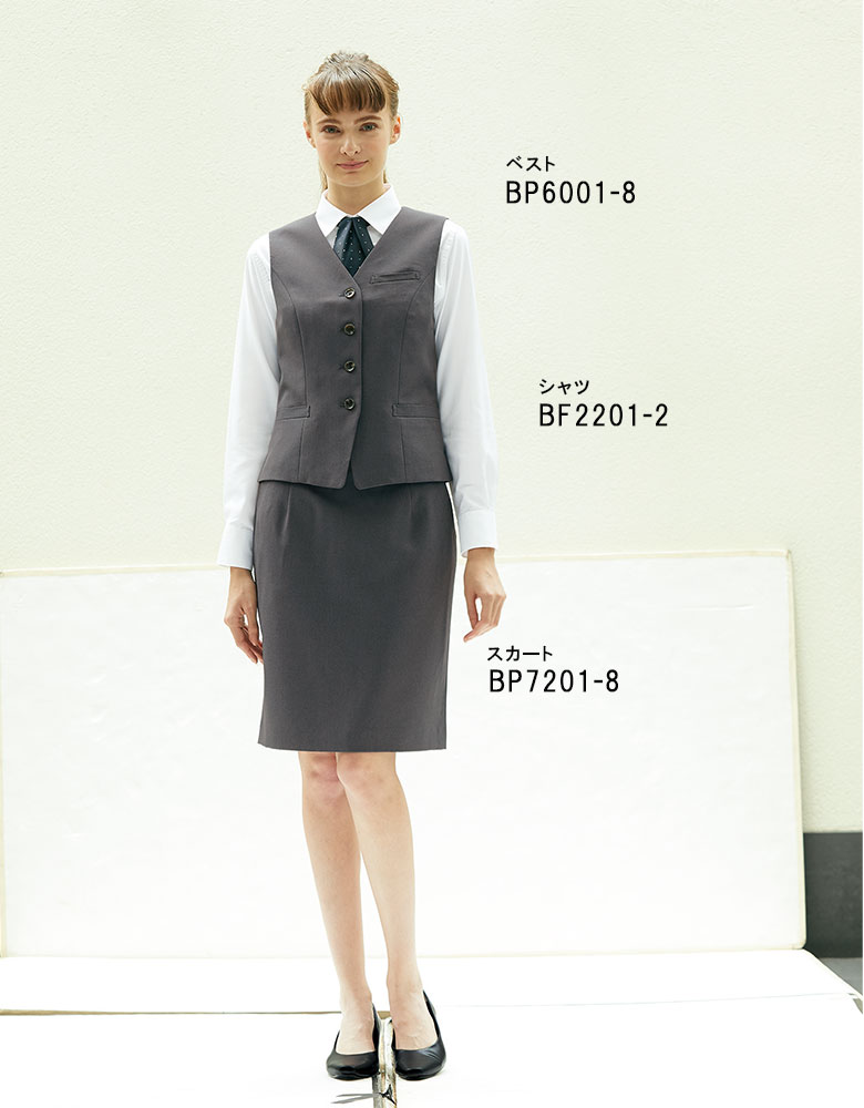 MONTBLANC スカート 裏地付き ストレッチ BP7201-8（レディース)