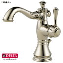 DELTA デルタ キャシディー 洗面用水栓 混合 節水 シングルハンドル 1穴用 3穴用 ポリッシュニッケル 597LF-PNMPU 輸入水栓 正規品 蛇口 取替 送料無料