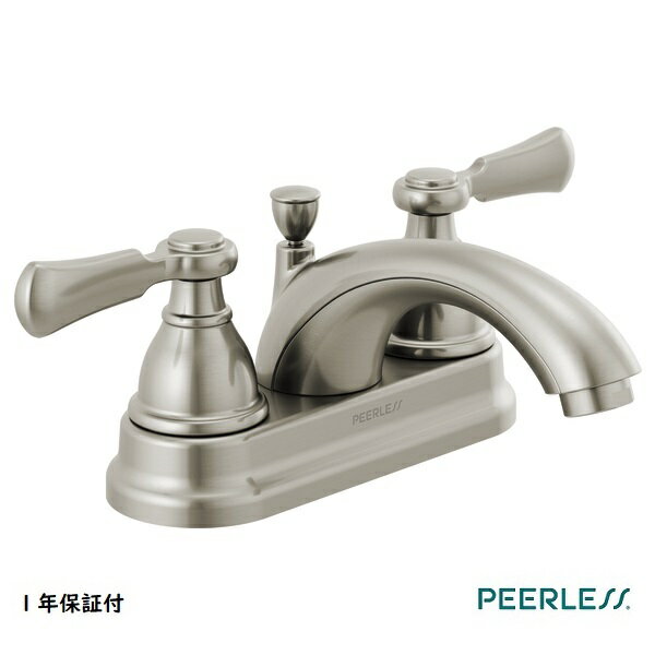 PEERLESS ピアレス エルムハースト 洗面 洗面用水栓 混合 節水 2ハンドル 輸入水栓 ブラッシュニッケル P2465LF-BN 輸入水栓 正規品 DI..