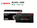 BOSCH AGMバッテリー BLA-105-L6 105A アウディ A6 (4G2 C7) 2010年11月～2012年5月 長寿命