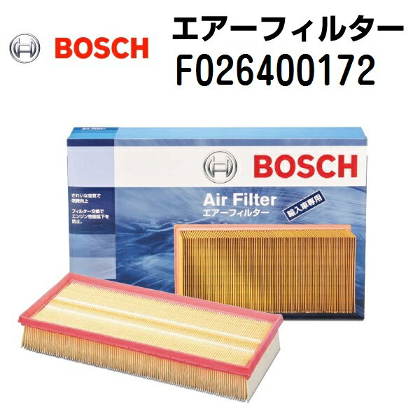 マラソンP5倍 フォルクスワーゲン ゴルフVI[AJ5](ゴルフ6[AJ5]) BOSCH(ボッシュ) 輸入車用エアーフィルター F026400172