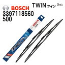 BOSCH(ボッシュ) 輸入車用ワイパーブレード TWIN ツインワイパーブレード 2本入 3397118560 (品番 500) 500/500mm