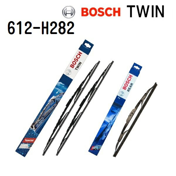 612 H282 ダッジ キャリバー[PM] BOSCH(ボッシュ) 輸入車用ワイパーブレード TWIN ツインワイパーブレード 2本入 3397010413 (品番 612) 600/400mm リア用1本 3397011802 (品番 H282) 280mm