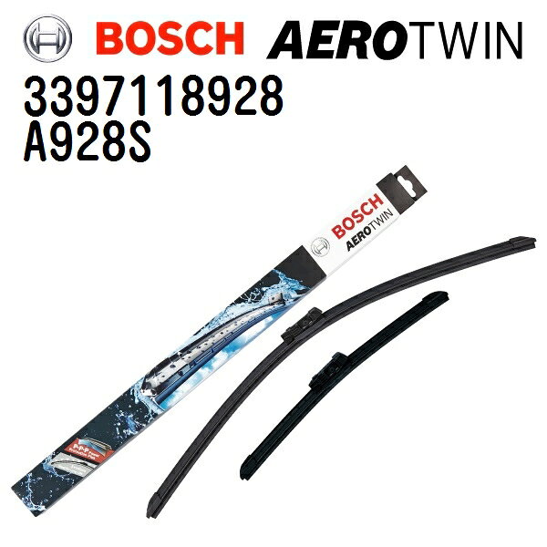 マラソンP5倍 フォルクスワーゲン ポロ[9N3](ポロ[9N]) BOSCH(ボッシュ) 輸入車用ワイパーブレード AEROTWIN エアロツイン 2本入 (品番 A928S) 530/475mm 3397118928