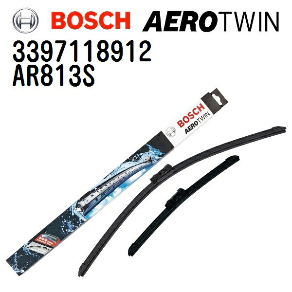 BOSCH(ボッシュ) 輸入車用ワイパーブレード AEROTWIN エアロツイン 2本入 3397118912 (品番 AR813S) 650/450mm