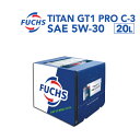 6月1日〜枚数限定最大2000円OFFクーポン配布中 FUCHS(フックス) エンジンオイル TITAN PRO C-3 SAE 5W-30 容量20L A60...