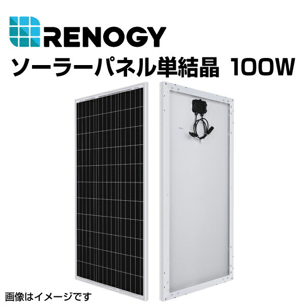 RENOGY レノジー ソーラーパネル単結晶 100W RNG-100D-SS