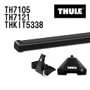 8/1限定5倍P・クーポン トヨタ アクア 年式(2021年7月-) THULE(スーリー) ベースキャリアセット TH7105 TH7121 THKIT5338