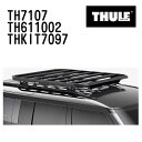 スバル フォレスター ルーフレールなし 型式(SK#) 年式(2018年7月-) THULE(スーリー) ベースキャリアセット TH7107 TH611002 ...
