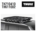 フォルクスワーゲン ティグアン ルーフレール付き 年式(2017年-) THULE(スーリー) ベースキャリアセット TH710410 TH611002(2)