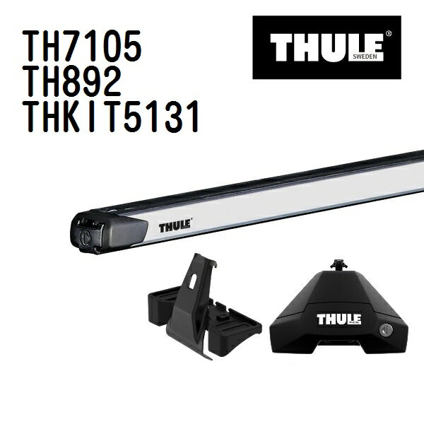 マラソンP5倍 ミツビシ トライトン Wキャブ 型式(KB9T) 年式(2006年9月-) THULE(スーリー) ベースキャリアセット TH7105 TH892 THKIT5131