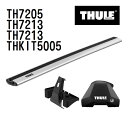 Mini MINI (F55)5ドアルーフレールなし 年式(2014年-) THULE(スーリー) ベースキャリアセット TH7205 TH7213 TH7213 THKIT5005