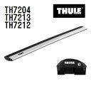 ニッサン エクストレイル ルーフレール付 型式(T32) 年式(2013年12月-) THULE(スーリー) ベースキャリアセット TH7204 TH7213 TH7212