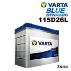 VARTA 国産車用 ブルーダイナミック 115D26L マツダ MPV (LY) 2006年4月～