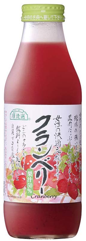 順造選 クランベリージュース 50％ ★送料無料 順造選 クランベリー （果汁50％クランベリージュース）500ml×12本入り 果物 ジュース　フルーツ　マルカイ クランベリー