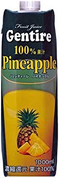 ジェンティーレ ジュース　パイナップル　フルーツジュース　1000ml×12　砂糖、香料、着色料不使用　Gentire　ジュース 紙パック ジュース 輸入ドリンク
